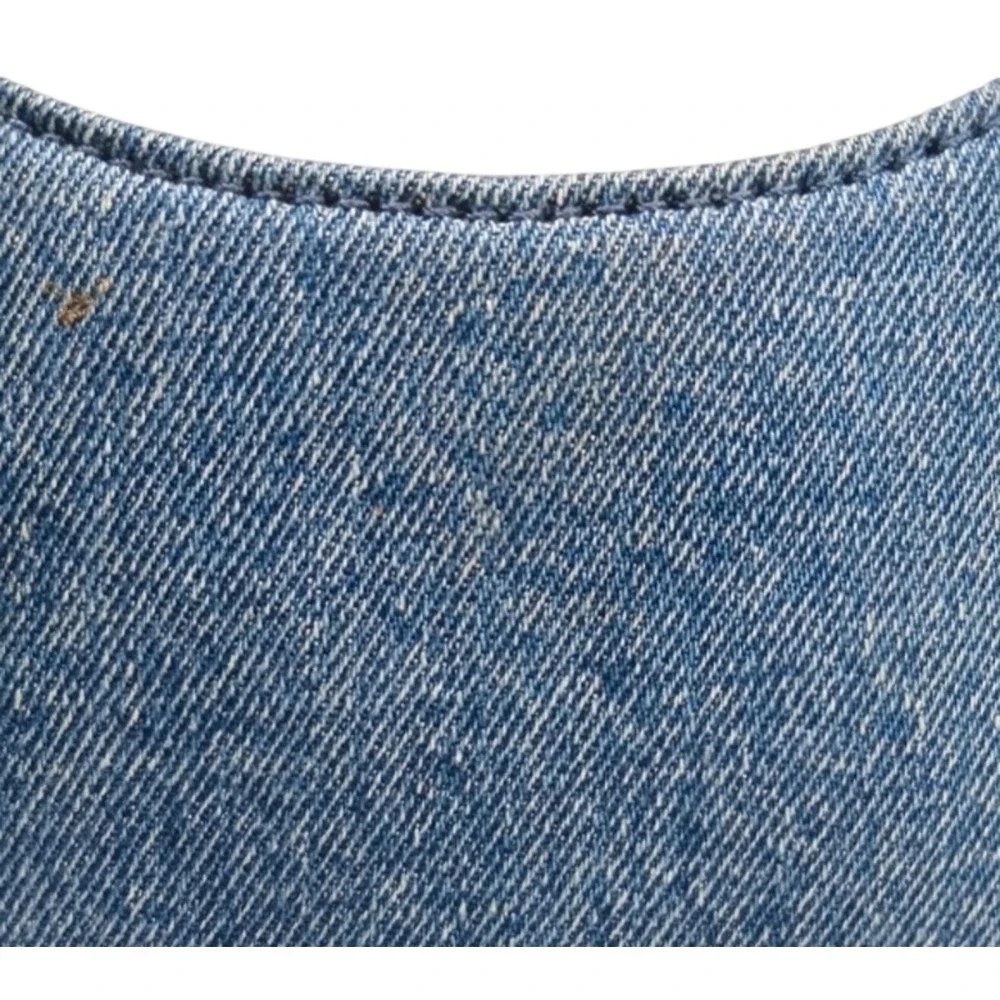 Forever by Fossil Denim Embroidered Forever Hotel Sequin Tropical Handbag Blue
